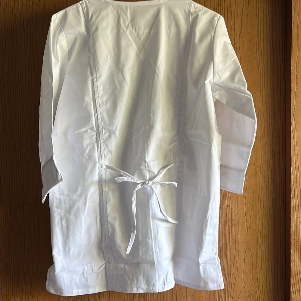 Allheart White Button-Up Lab Coat - Picture 5 of 5